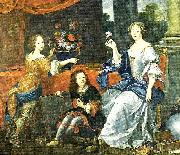 Pierre Mignard mlle de lavalliere and her children, c painting